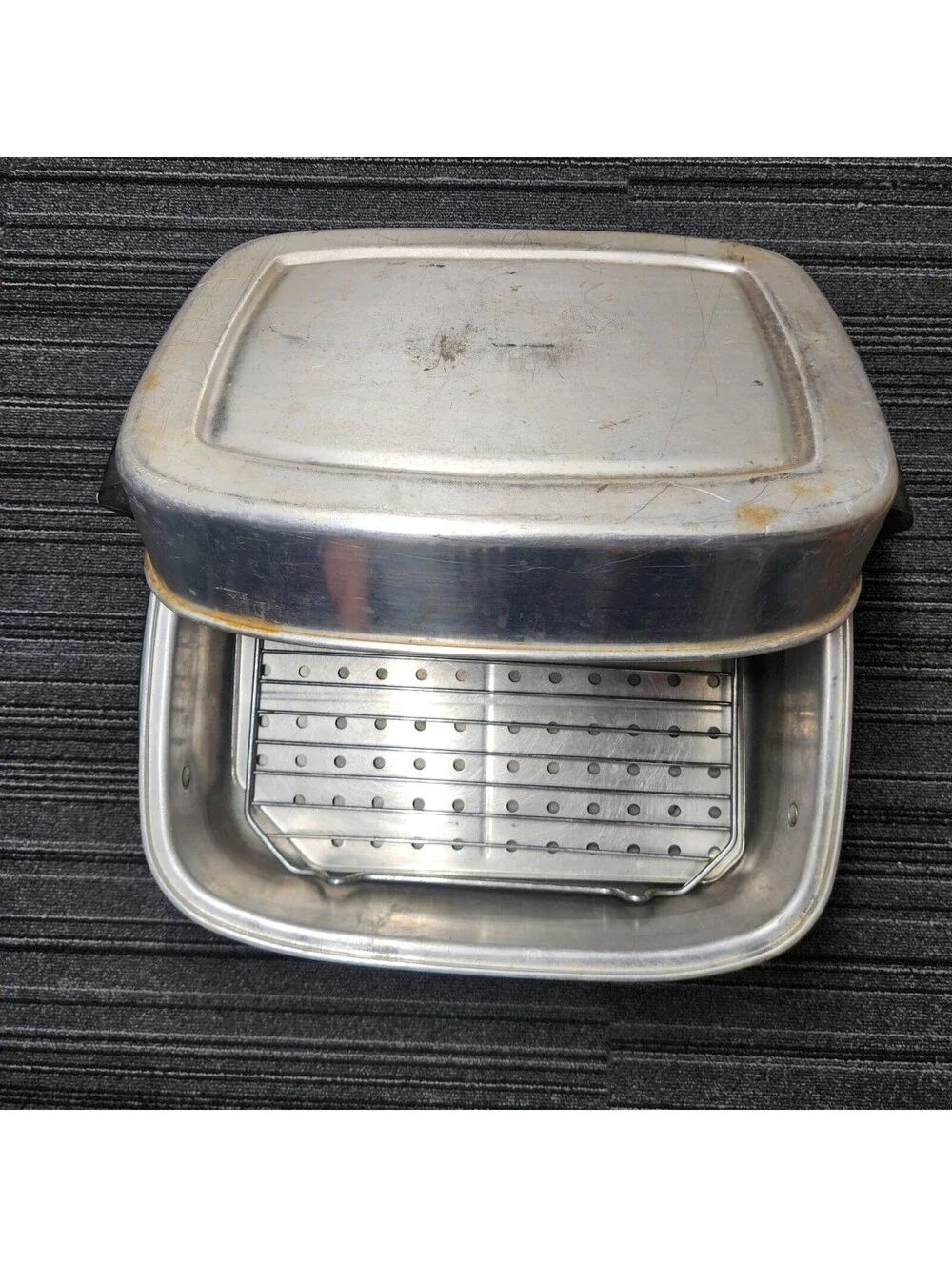 Vintage Frigidaire Radiant Wall Broiler Pan w Rack Aluminum Spatter Free Grill
